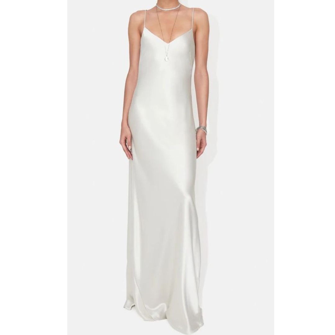 Delga Satin Maxi Dress