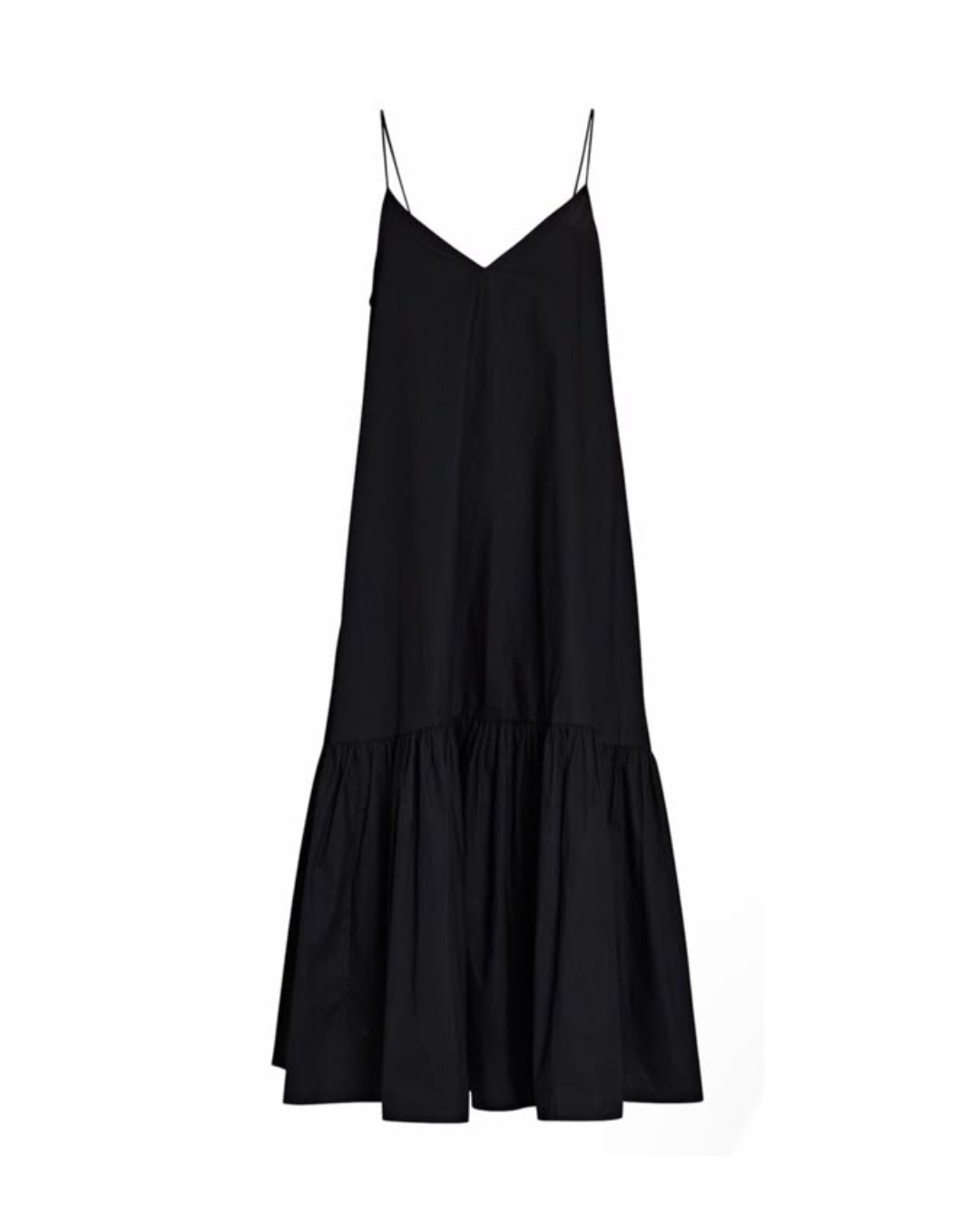 New Cotton Noodle Straps Midi Dress
