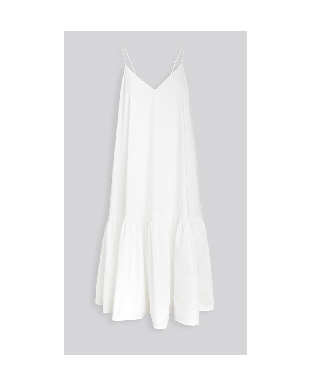 New Cotton Noodle Straps Midi Dress