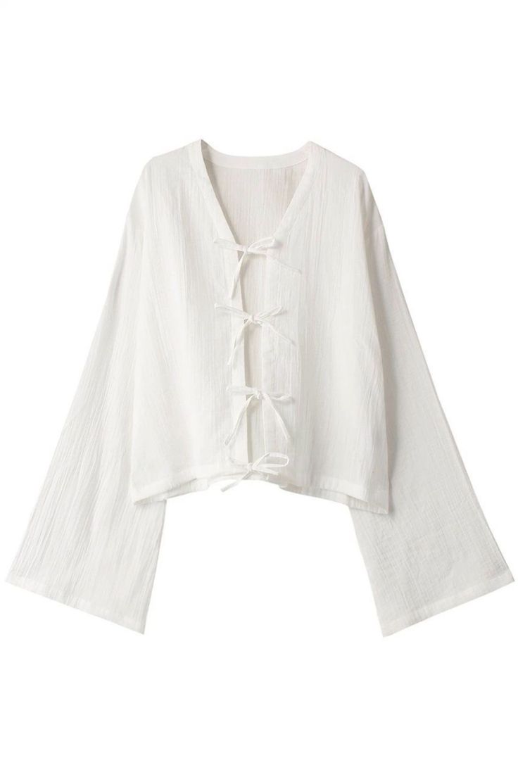 New Open Front Ties Top