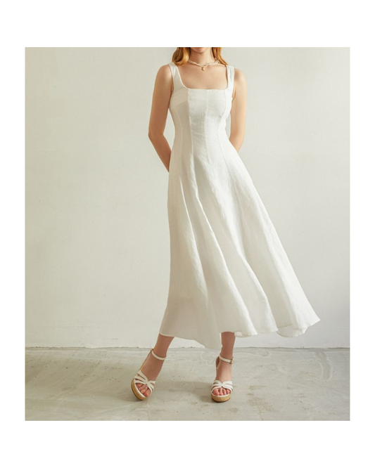 New Cotton Midi-Dress